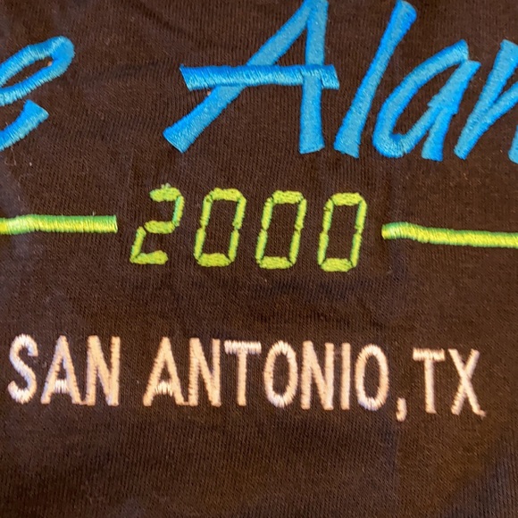 VTG Y2K Texas Embroidered The Alamo T-Shirt L - Picture 8 of 9